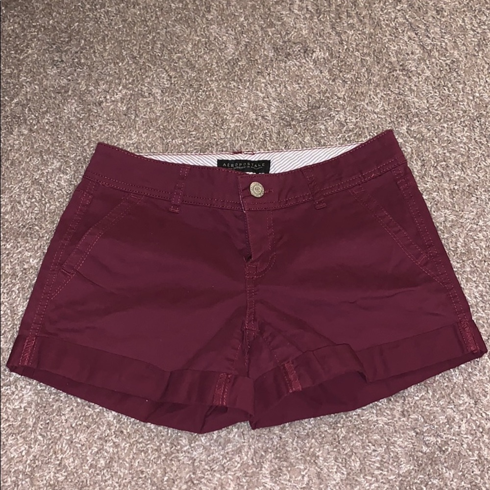 Maroon Aeropostale shorts